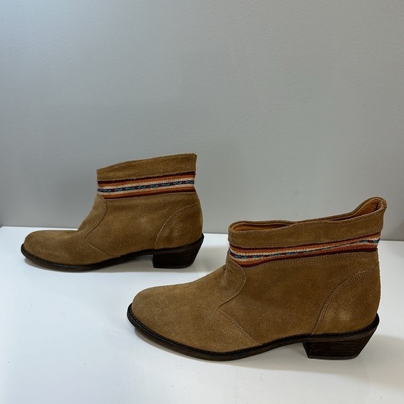 Fortress of Inca Suede Aztec Ankle Boots Size 6 - Picture 5 of 16